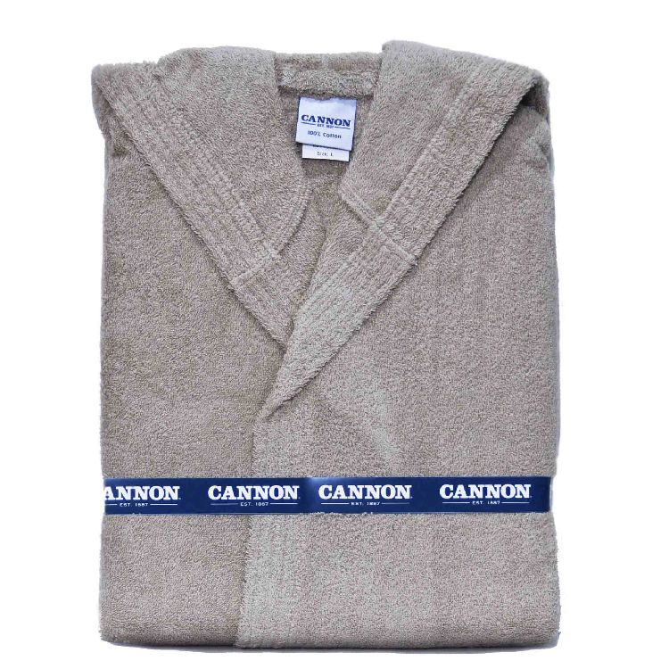 _RP04096 Cannon Hooded Bathrobe Linen 100% - Image 1