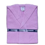 Cannon Hooded Bathrobe pink 100% Cotton